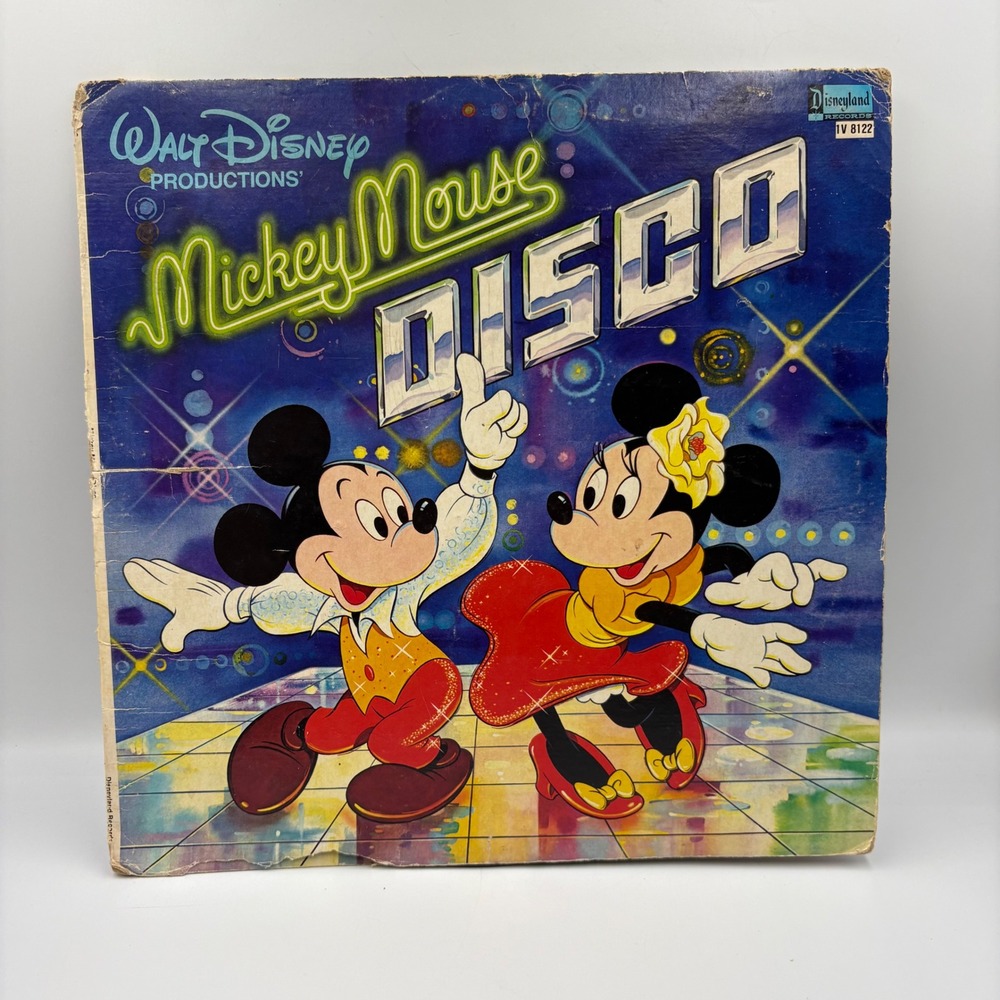 Walt Disney Mickey Mouse Disco Vinyl LP Record Disneyland Records 1V 8122 1979